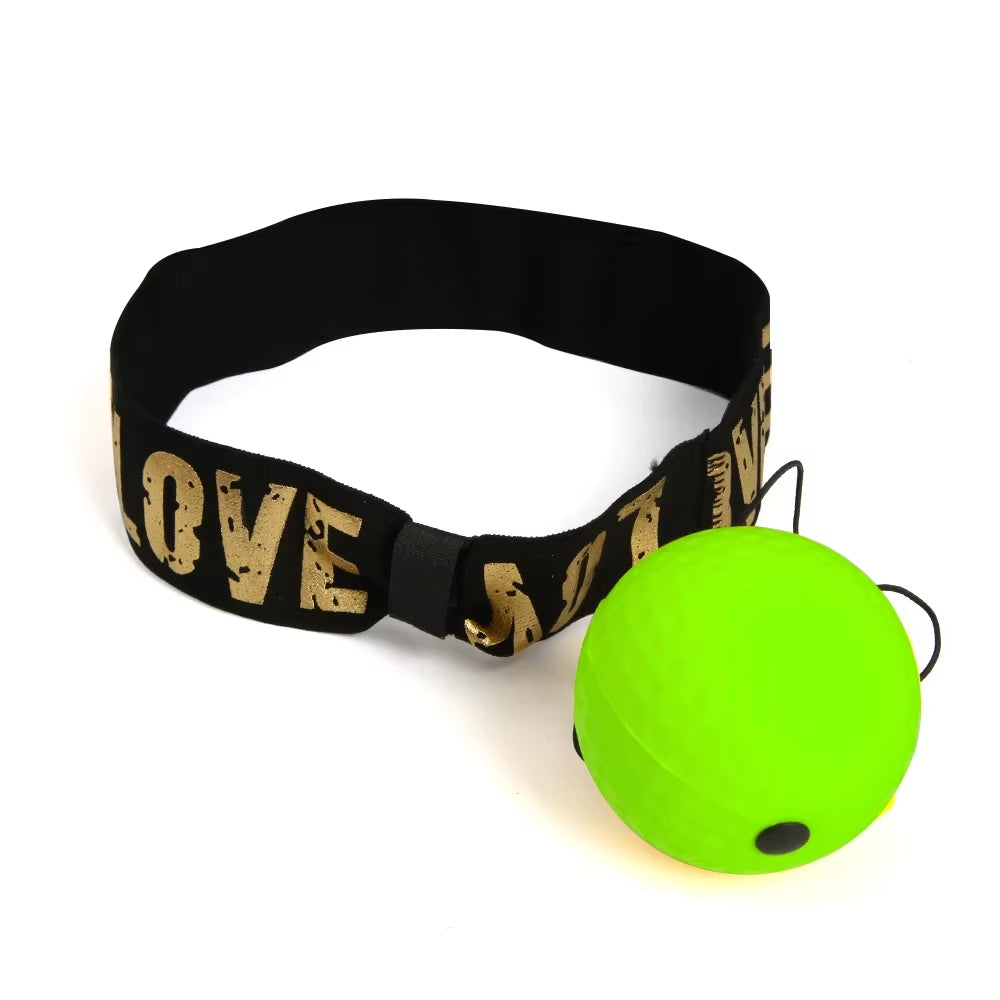 Boxing Speed Ball Head-Mounted PU Punch Ball MMA Sanda Training Hand Eye Reaction Home Sandbag Fitness Boxing Equipment