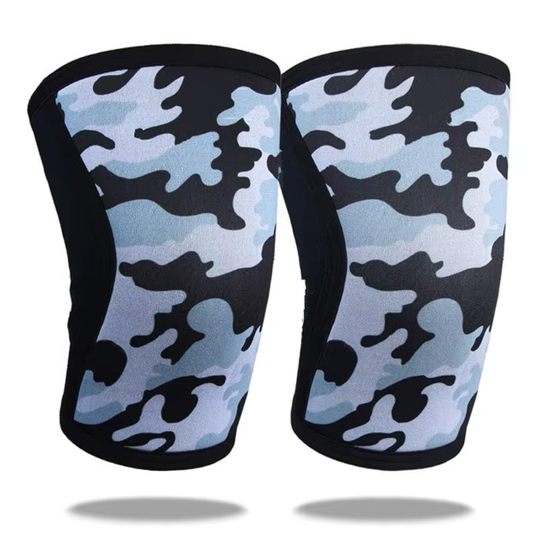 7Mm Weightlifting Crossfit Powerlifting Gym Knee Squat Sleeves Neoprene Compression Knee Pads Protector Support for Powerlifting