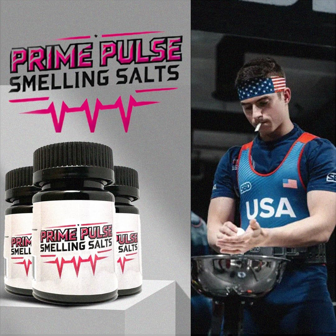 Smelling Salts | Strong Ammonia Inhalant for Athletes | Instant Energy, Focus and Power | Multi-Purpose Smelling Salt for Powerlifting, Football, Hockey and More