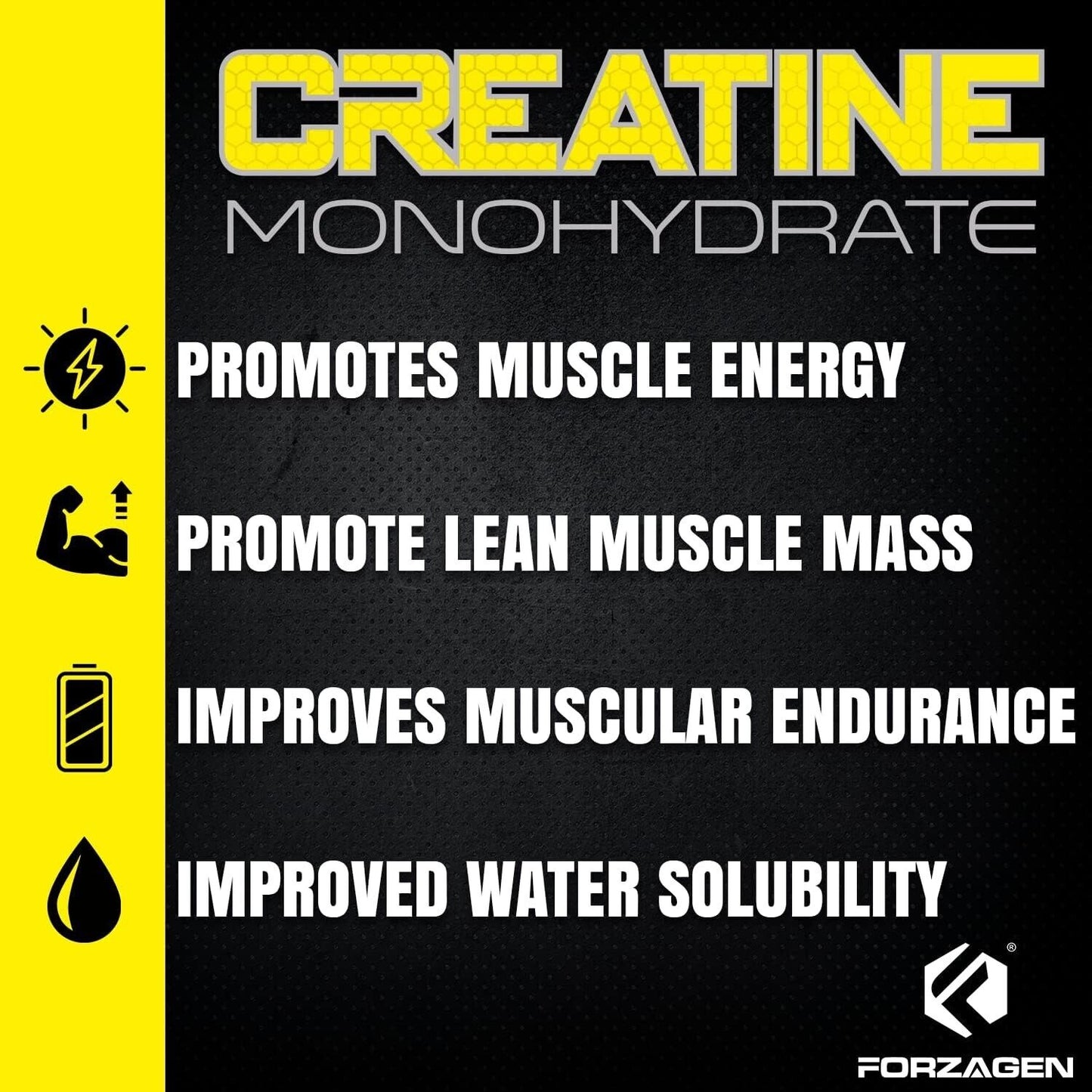 CREATINA Monohidratada Polvo - Crecimiento, Recuperación Muscular - 72 Servicios
