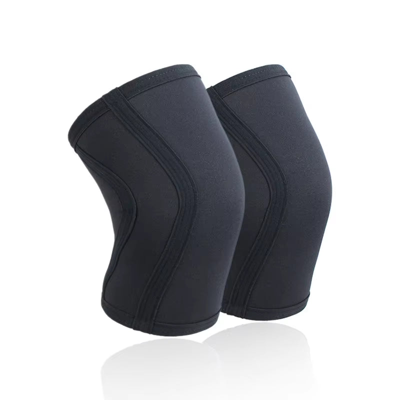7Mm Weightlifting Crossfit Powerlifting Gym Knee Squat Sleeves Neoprene Compression Knee Pads Protector Support for Powerlifting