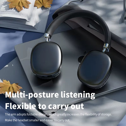 YYL P958 Pro Bluetooth Headphones Wireless Headsets Hifi Stereo Bluetooth Earphones Over-Ear Earbuds Hd-Mic Earpods-Max Headsets