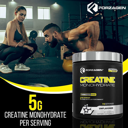 CREATINA Monohidratada Polvo - Crecimiento, Recuperación Muscular - 72 Servicios