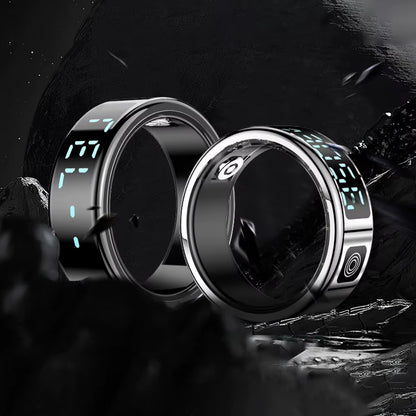 RS08 Smart Ring Multi-Sport Modes Health Monitor Bluetooth-Compatible 5.1 Heart Rate Blood Oxygen Sleep Monitoring for Men Women
