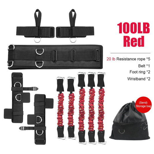 Boxing Training Resistance Band Set Leg Strength and Agility Training Strap System for Boxing,Mma,Muay Thai,Fitness,Basketball