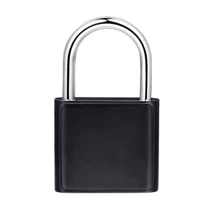 Black Silver Keyless USB Rechargeable Door Lock Fingerprint Smart Padlock Quick Unlock Zinc Alloy Metal Self Developing Chip