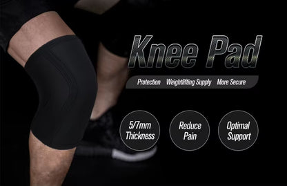 7Mm Weightlifting Crossfit Powerlifting Gym Knee Squat Sleeves Neoprene Compression Knee Pads Protector Support for Powerlifting