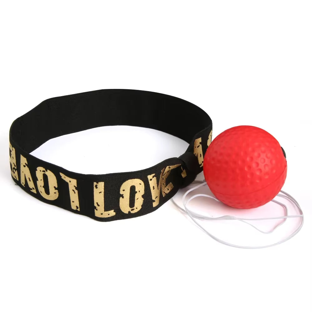 Boxing Speed Ball Head-Mounted PU Punch Ball MMA Sanda Training Hand Eye Reaction Home Sandbag Fitness Boxing Equipment