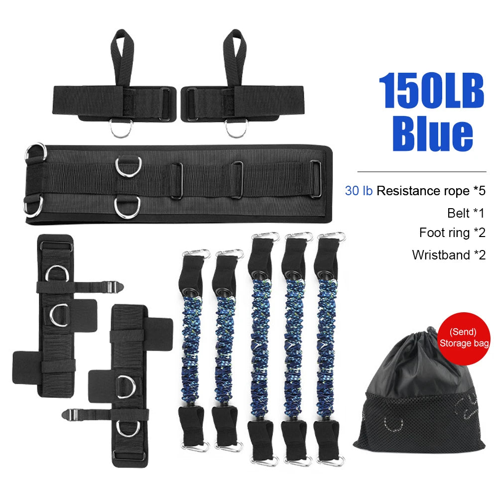 Boxing Training Resistance Band Set Leg Strength and Agility Training Strap System for Boxing,Mma,Muay Thai,Fitness,Basketball